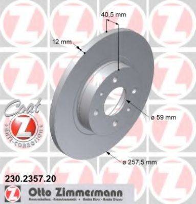 ZIMMERMANN 230235720 Тормозной диск