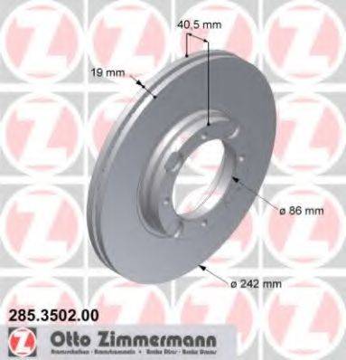 ZIMMERMANN 285350200 Тормозной диск