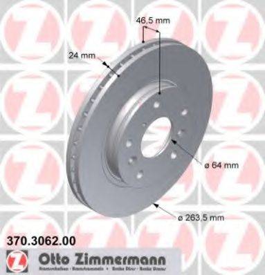 ZIMMERMANN 370306200 Тормозной диск
