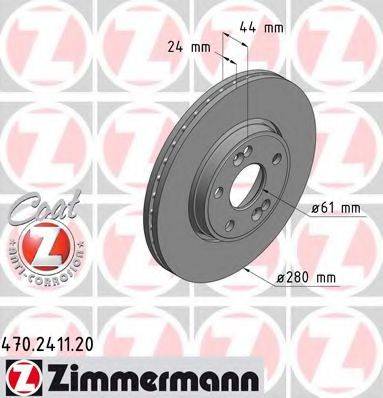 ZIMMERMANN 470241120 Тормозной диск