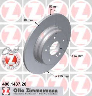 ZIMMERMANN 400143720 Тормозной диск