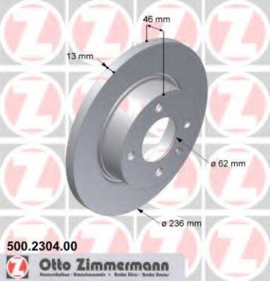 Тормозной диск ZIMMERMANN 500.2304.00