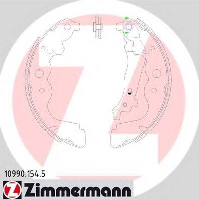 ZIMMERMANN 109901545 Комплект тормозных колодок