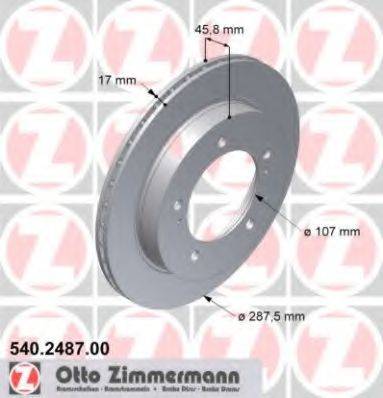 ZIMMERMANN 540248700 Тормозной диск