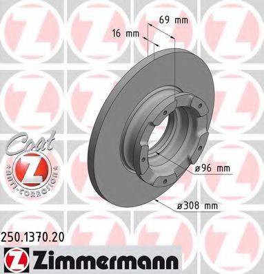 ZIMMERMANN 250137020 Тормозной диск