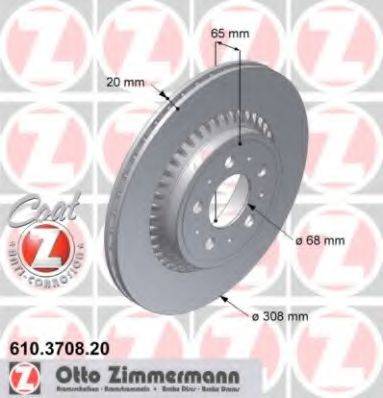 ZIMMERMANN 610370820 Тормозной диск