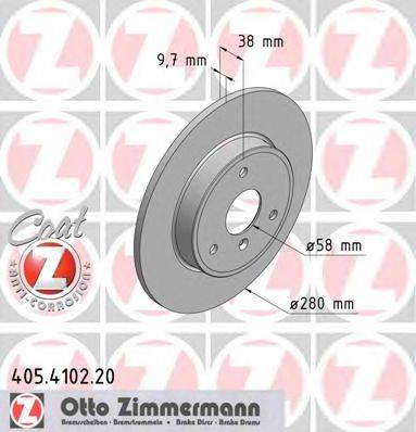 ZIMMERMANN 405410220 Тормозной диск