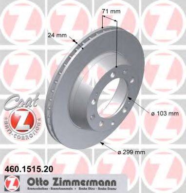 Тормозной диск ZIMMERMANN 460.1515.20
