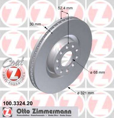 ZIMMERMANN 100332420 Тормозной диск