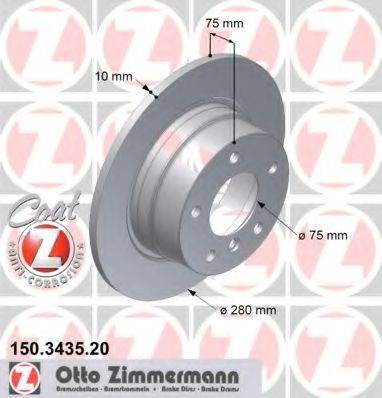 ZIMMERMANN 150343520 Тормозной диск