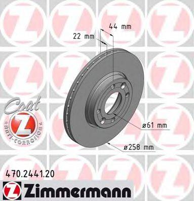 ZIMMERMANN 470244120 Тормозной диск