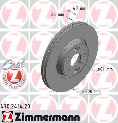 ZIMMERMANN 470241420 Тормозной диск