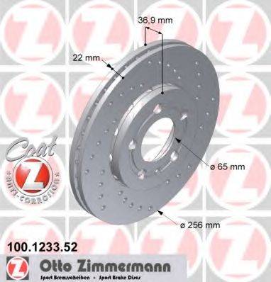 ZIMMERMANN 100123352 Тормозной диск
