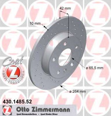 ZIMMERMANN 430148552 Тормозной диск
