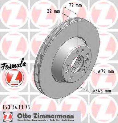 ZIMMERMANN 150341375 Тормозной диск