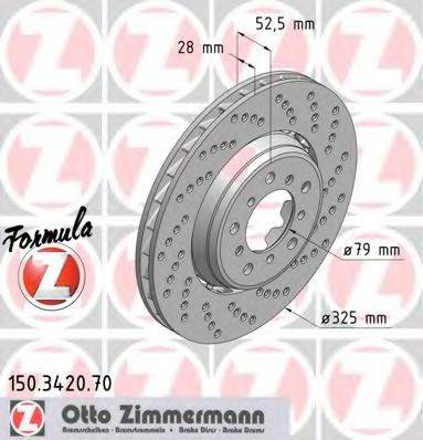 Тормозной диск ZIMMERMANN 150.3420.70