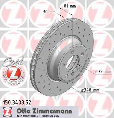 ZIMMERMANN 150340852 Тормозной диск