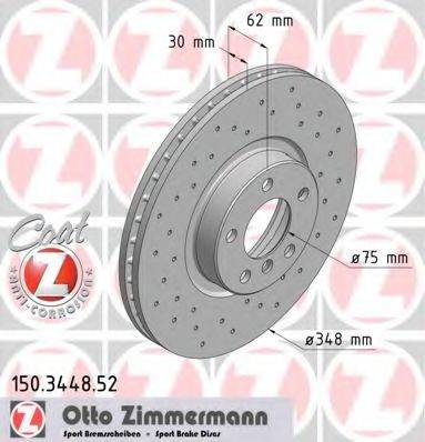 ZIMMERMANN 150344852 Тормозной диск