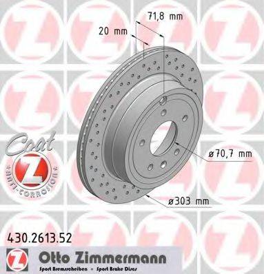 ZIMMERMANN 430261352 Тормозной диск