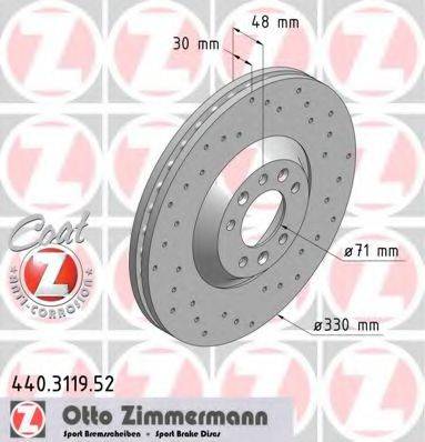 ZIMMERMANN 440311952 Тормозной диск