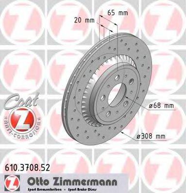 ZIMMERMANN 610370852 Тормозной диск