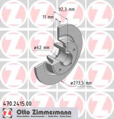 ZIMMERMANN 470241500 гальмівний диск