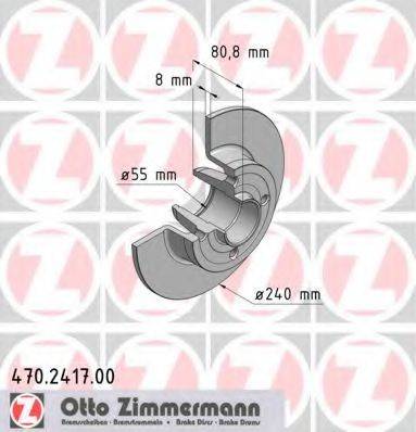 гальмівний диск ZIMMERMANN 470.2417.00