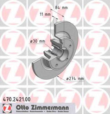 ZIMMERMANN 470242100 гальмівний диск