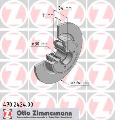 ZIMMERMANN 470242400 Тормозной диск