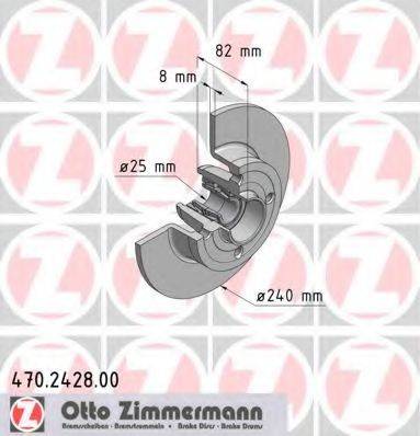 гальмівний диск ZIMMERMANN 470.2428.00