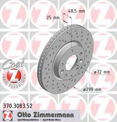 ZIMMERMANN 370308352 Тормозной диск