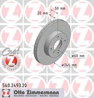 ZIMMERMANN 540249320 Тормозной диск