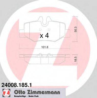 ZIMMERMANN 240081851 Комплект тормозных колодок, дисковый тормоз