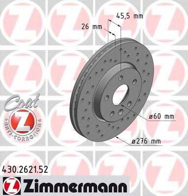 ZIMMERMANN 430262152 Тормозной диск