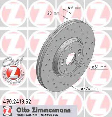 ZIMMERMANN 470241852 Тормозной диск