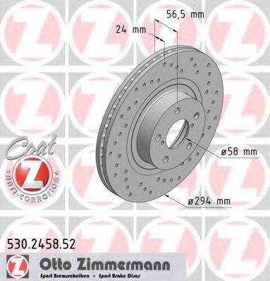 ZIMMERMANN 530245852 гальмівний диск
