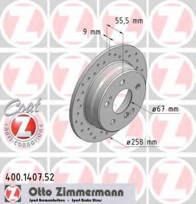 ZIMMERMANN 400140752 Тормозной диск