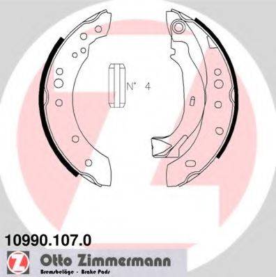 ZIMMERMANN 109901070 Комплект гальмівних колодок