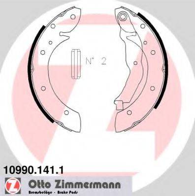 Комплект гальмівних колодок ZIMMERMANN 10990.141.1