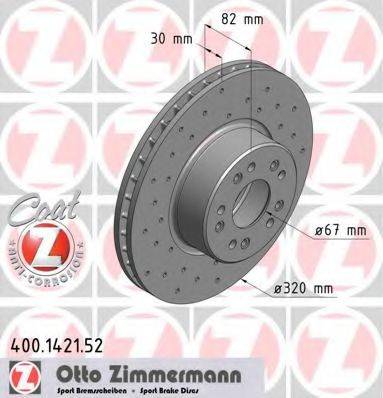 ZIMMERMANN 400142152 Тормозной диск