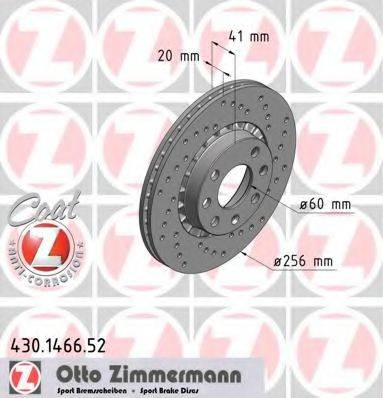 гальмівний диск ZIMMERMANN 430.1466.52