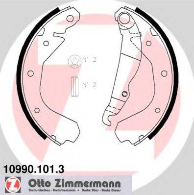 ZIMMERMANN 109901013 Комплект тормозных колодок