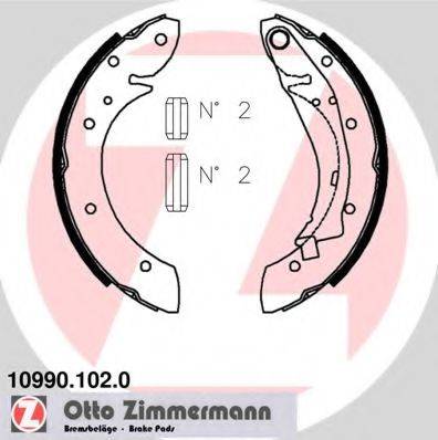 ZIMMERMANN 109901020 Комплект тормозных колодок