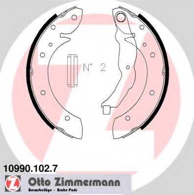 Комплект гальмівних колодок ZIMMERMANN 10990.102.7