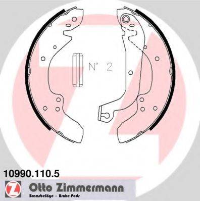 Комплект гальмівних колодок ZIMMERMANN 10990.110.5
