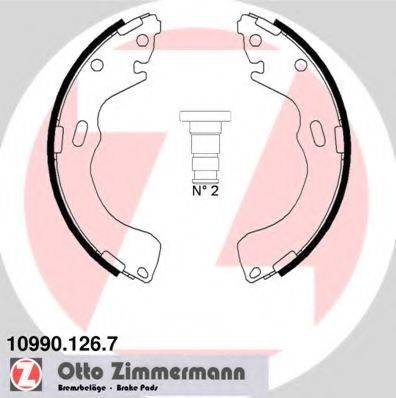 Комплект гальмівних колодок ZIMMERMANN 10990.126.7