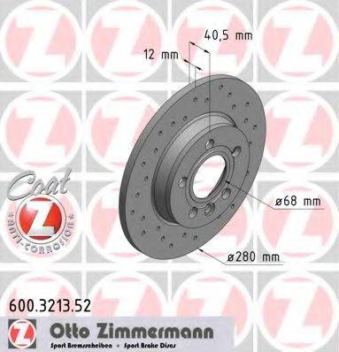 ZIMMERMANN 600321352 Тормозной диск