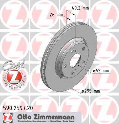 ZIMMERMANN 590259720 Тормозной диск