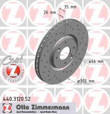 ZIMMERMANN 440312052 Тормозной диск