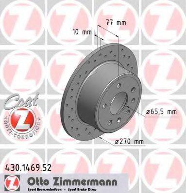 гальмівний диск ZIMMERMANN 430.1469.52